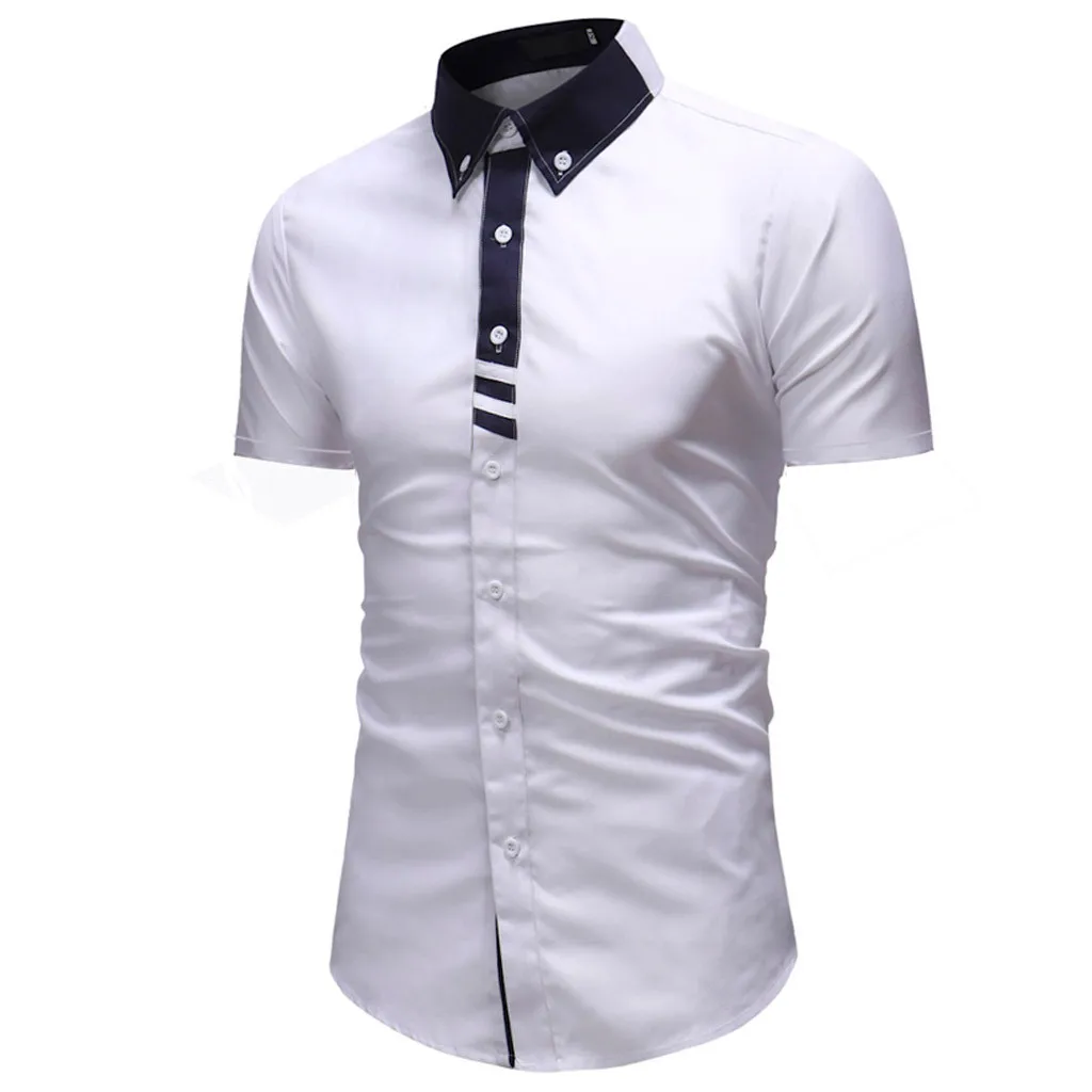 2019 современная одежда Instyle Мужская рубашка модная однотонная мужская