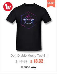 Don Diablo Футболка с принтом мужские футболки с коротким рукавом графическая Мужская футболка размера плюс 5XL 6XL летняя хлопковая Повседневная футболка