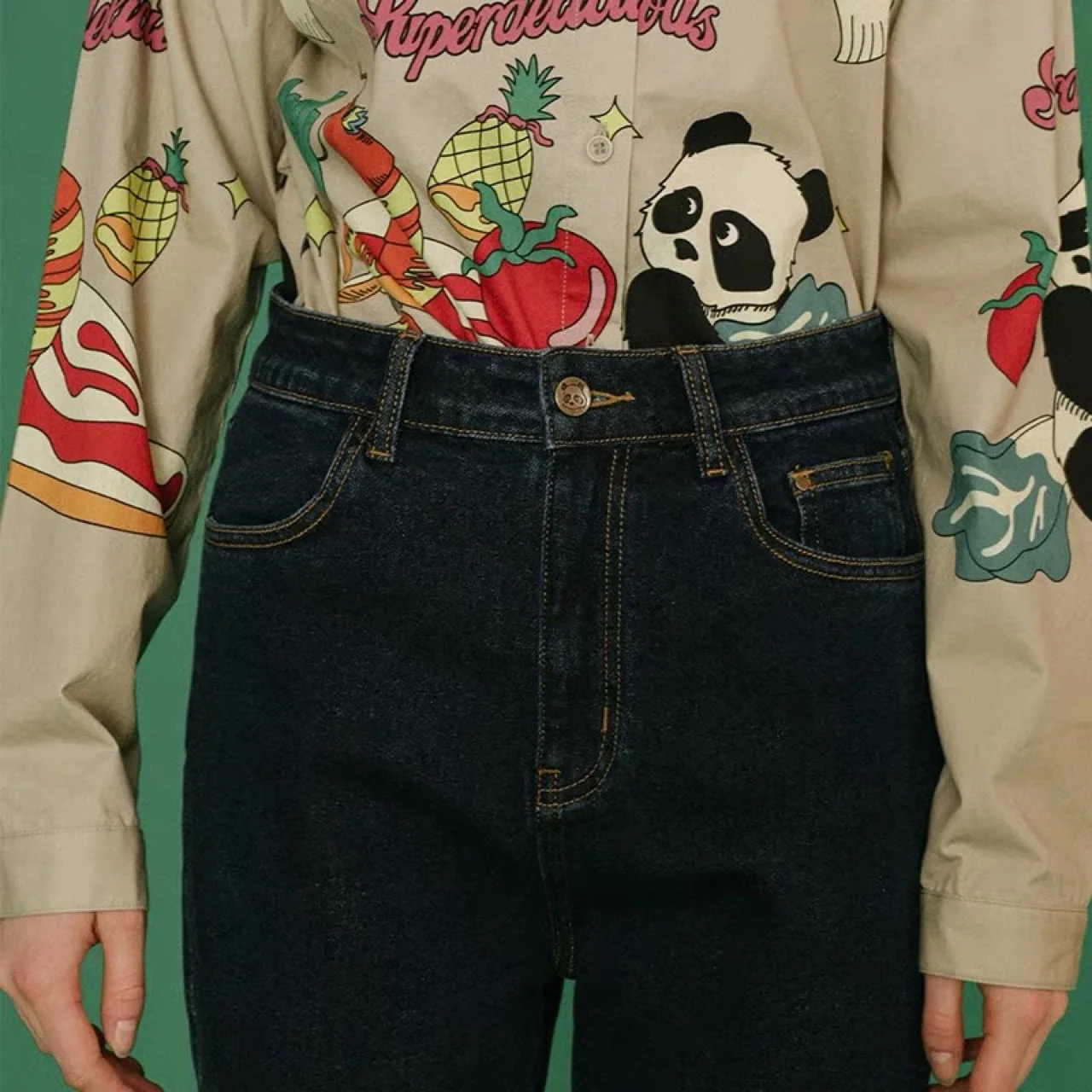 Новые весенне-осенние женские повседневные джинсы в китайском стиле Харадзюку