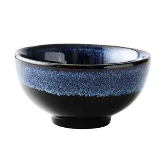 2 Japanese Kilnglazed Ceramic Noodle Bowl Rice Bowl Family Restaurant Ramen Bowl Large Soup Bowl Fruit Salad Instant Noodle - Цвет: 2
