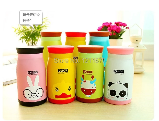 500ML New Lovely Cartoon Belly Cup Creative Stainless Steel Vacuum 6 Designs Size L | Дом и сад