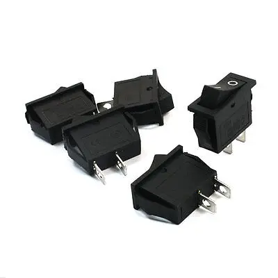 

5 шт. KCD3 AC 250 В/125 В 15A/30A фиксация SPST вкл/выкл 2-позиционный клавишный переключатель