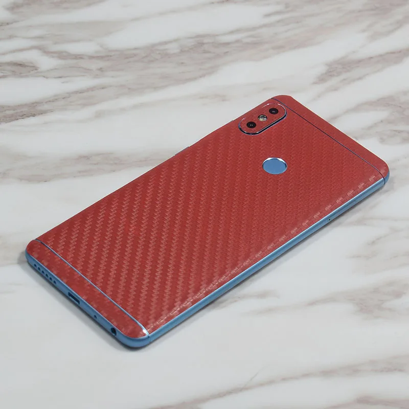 Задняя пленка для Xiaomi Redmi Note 5, наклейка из углеродного волокна, защитная пленка для экрана, Защитная пленка для Xiaomi Redmi Note 5 - Цвет: Red