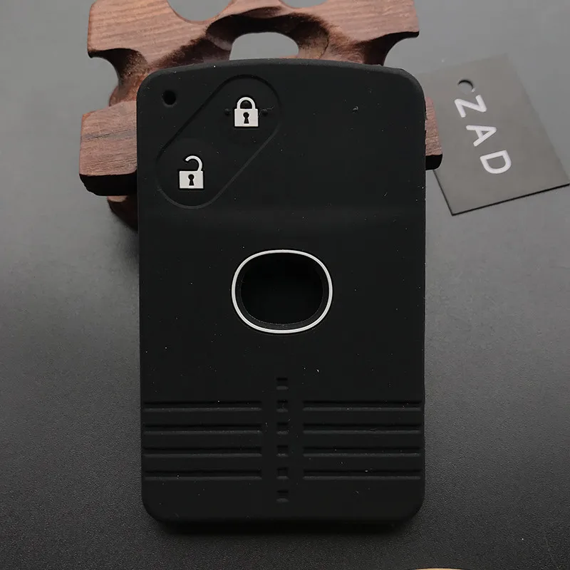 

ZAD силиконовый резиновый автомобильный чехол, держатель для ключа чехол для Mazda 3 5 6 8 M8 CX-7 CX-9 2 кнопки smart card remote key fob