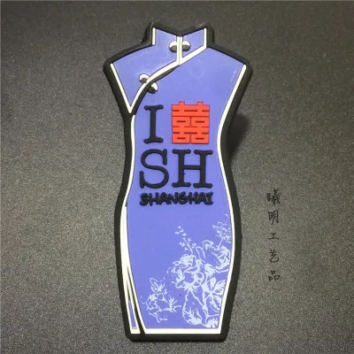 Китайский дизайн ципао/халат магнит на холодильник сувенир из китая в шанхае