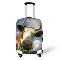 fashion travel cow horse print luggage cover protective suitcase cover trolley case travel luggage dust cover for 18 to 30inch