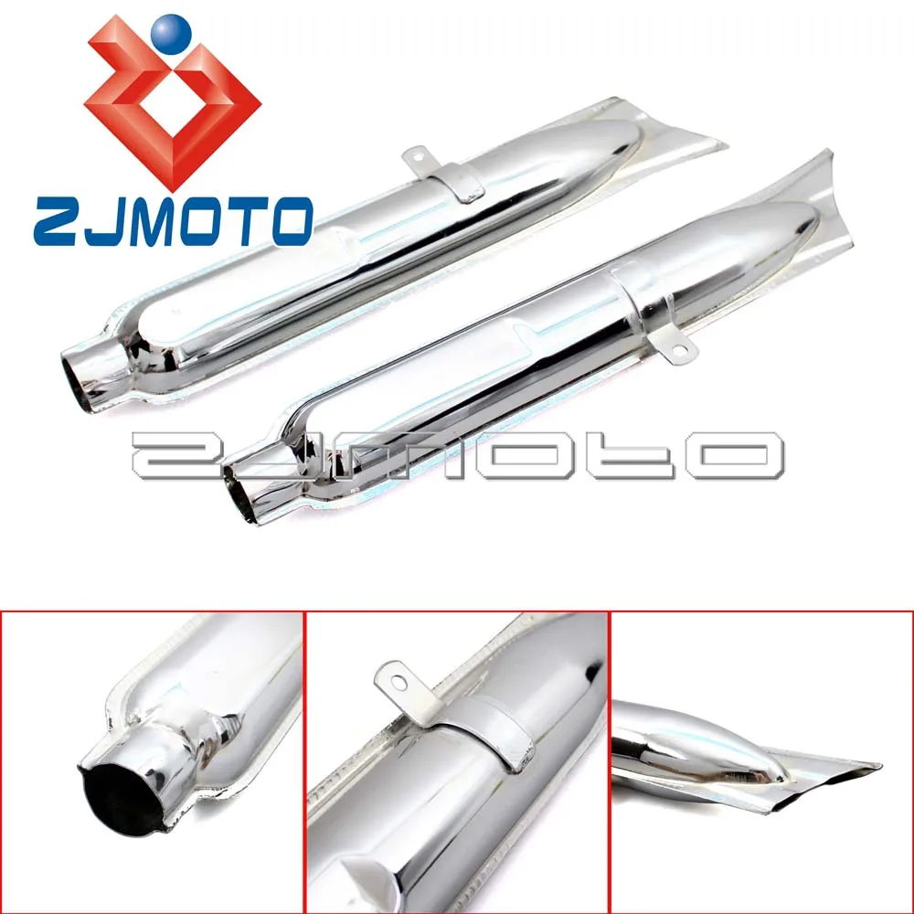1 пара выхлопной глушитель для мотоцикла BMW K750 M1 M72 R71 R12 CJ Dnepr MT12 выхлопные трубы с