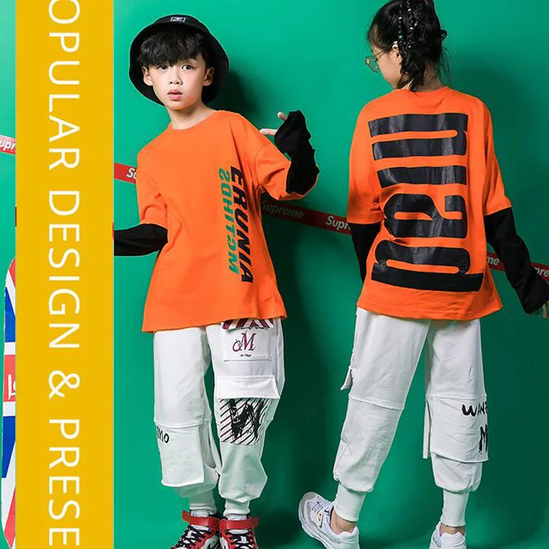 Kid Hip Hop Clothing Casual Shirt Tops Pants Outfits Girls Boy Jazz Dance wear Costumes Clothes Ballroom Dancing Suits | Тематическая