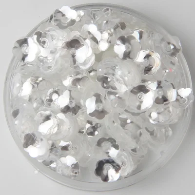6mm Plum Flower Мульти размер 30 г/лот прозрачный кристалл ПВХ свободная тесьма с пайетками для шитья Свадебное Ремесло, Дети DIY Женская одежда Аксессуары - Цвет: 6mm Plum Flower