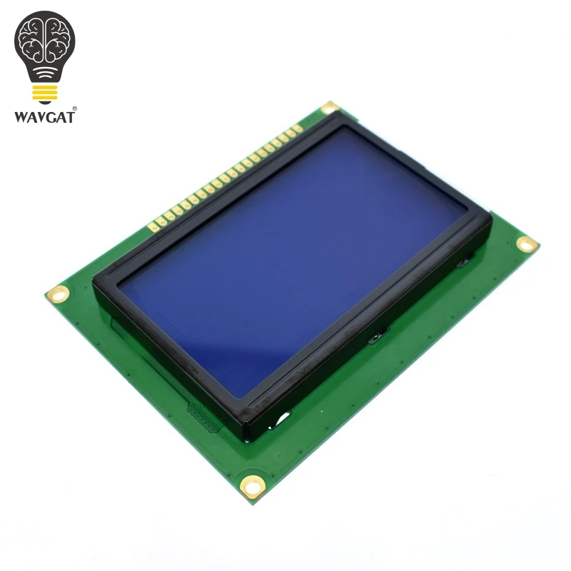 WAVGAT 12864 128x64 точек Графический синий цвет Подсветка ЖК-дисплей модуль для arduino raspberry pi