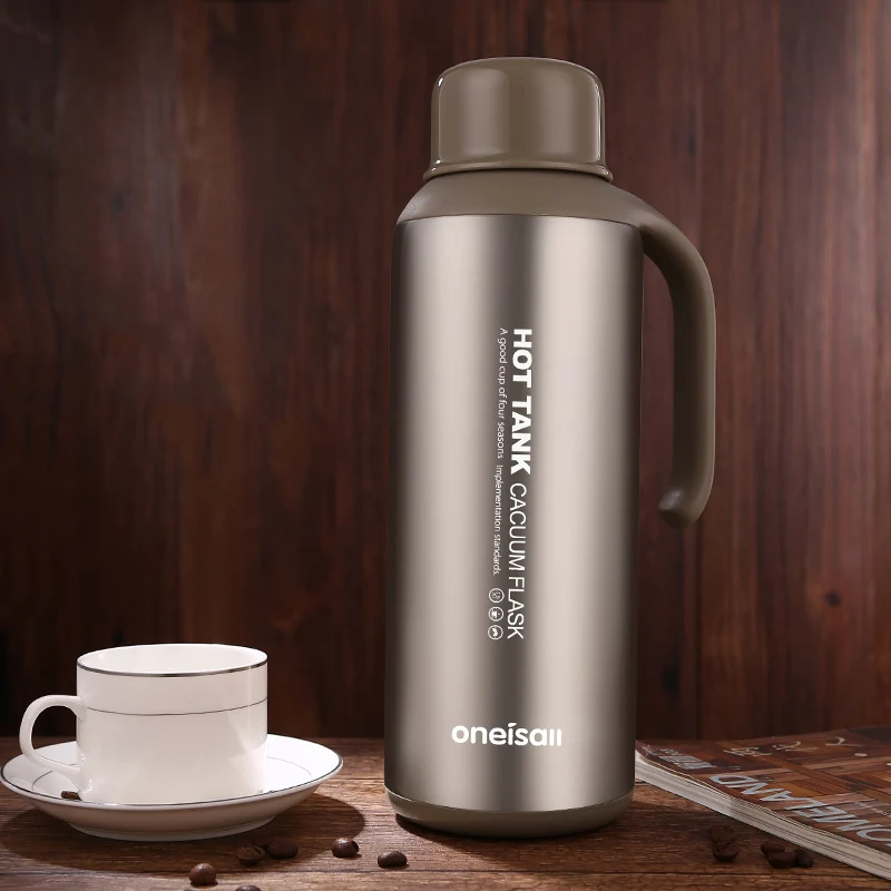 Один новый 304 л кофейник из нержавеющей стали термочайник изолированная