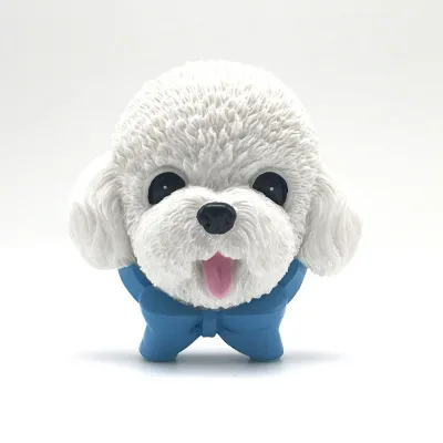 Teddy White 1 шт. мультяшный милый мини корги бульдог смолы магнит на холодильник малыш раннее образование магнит "Собака" наклейки для украшения холодильника - Color: Teddy White