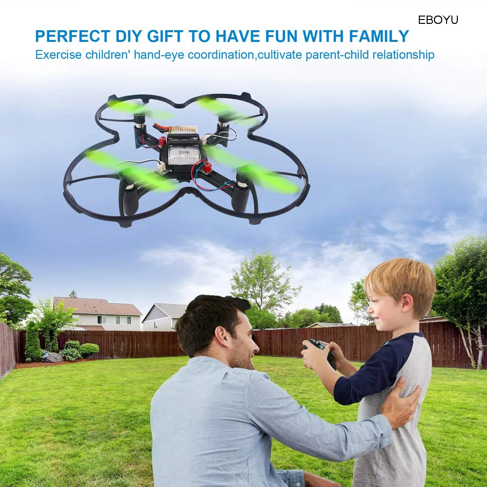 EBOYU SG200 RC Самолет DIY Дрон 0.3MP камера WiFi FPV режим удержания высоты Безголовый обучающий Радиоуправляемый квадрокоптер Дрон игрушка