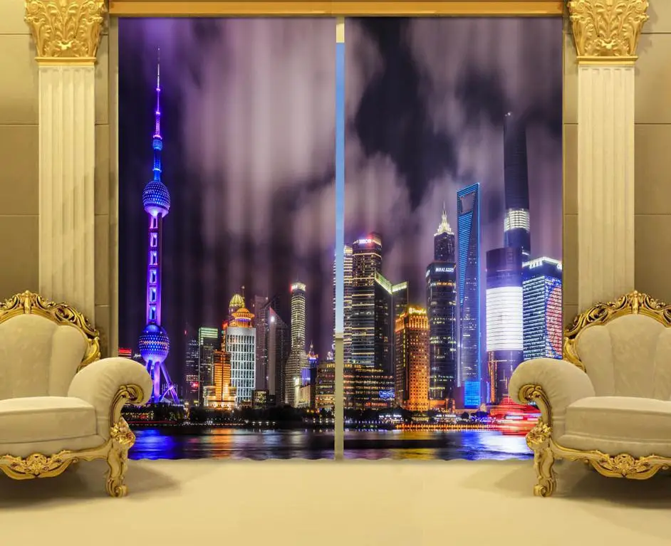 Стереоскопические 3d занавески для фотосъемки напечатанные в темноте с восточным