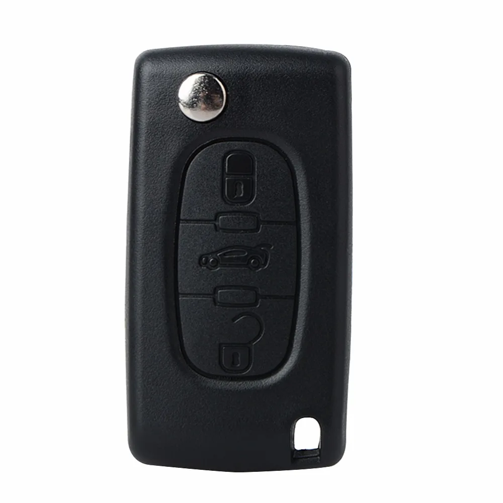 CE0523 Rotating Remote Car Key 3 Button Middle Body FOB for Peugeot Citroen Switch 433 MHz ID46 PCF7941 Chip VA2 knife | Автомобили и