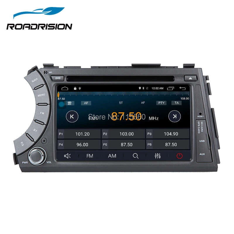 Roadrision Quad Core Android 6.0 автомобиль DVD GPS навигации для SsangYong Actyon/Kyron серый Поддержка