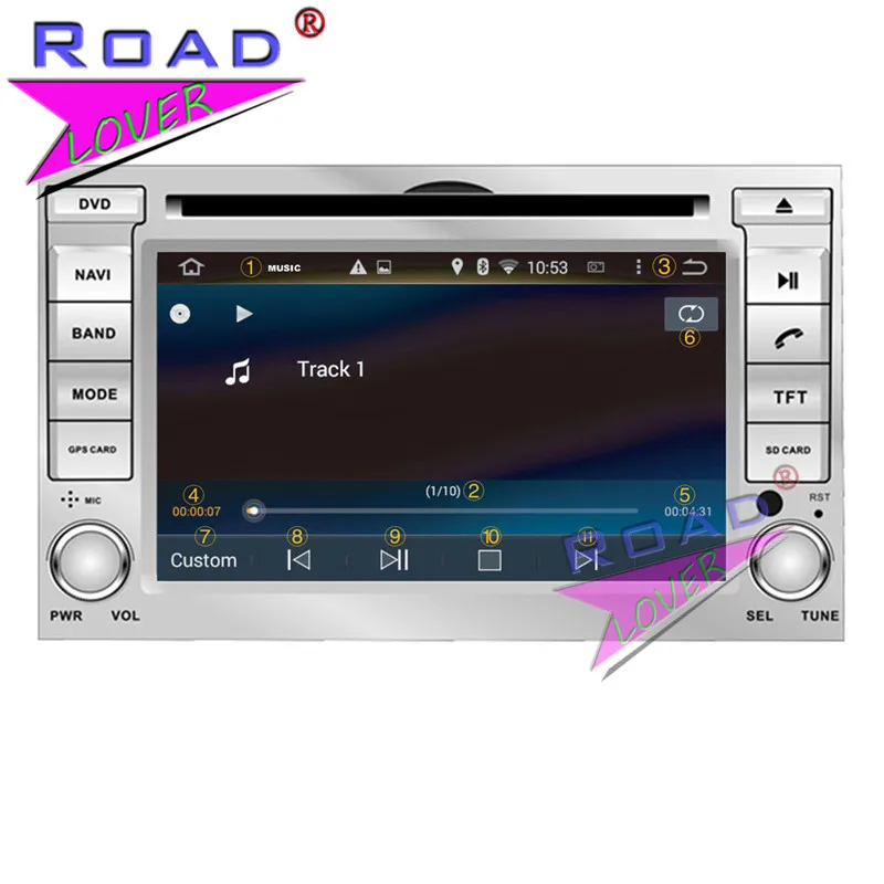 Автомобильный DVD плеер Roadlover Android 8 0 видео для Hyundai I20 2008 стерео GPS навигация