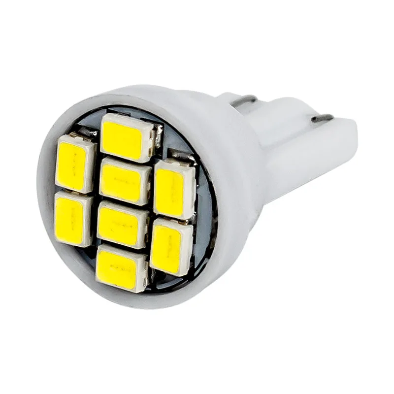 10 шт. T10 194 2825 W5W 8 led 3020 smd габаритный автомобильный фонарь для чтения купольная