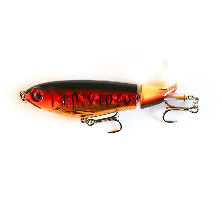 Fly твердая приманка для рыбалки верхняя водная Whopper Plopper10.5cm/17g искусственная карпа