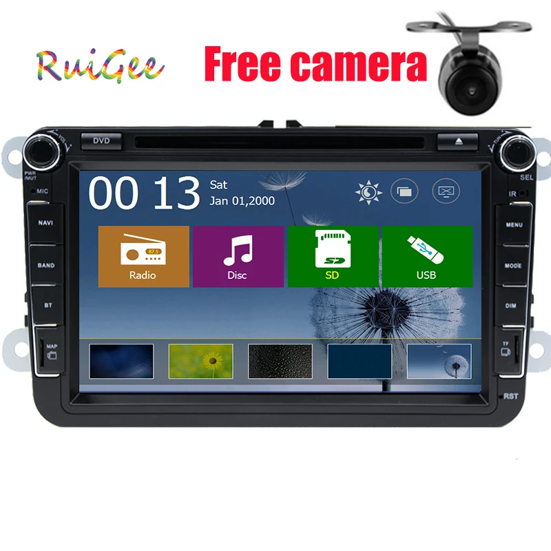 8 дюймов 2din мультимедиальный VW автомобильный DVD GPS навигация аудио камера ТВ плеер