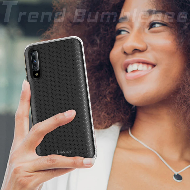Для samsung A50 A70 A30 Чехол iPaky оригинальная рамка+ силиконовая задняя крышка чехол для мобильного телефона для Galaxy A10 A20 прочная Броня