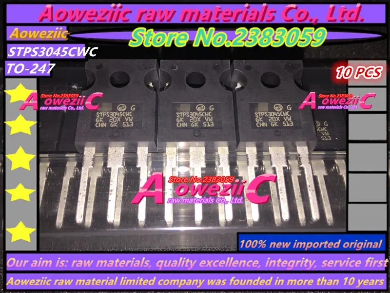 Aoweziic 100% новый импортный оригинальный STPS3045CW STPS3045CWC TO-247 диод Шоттки 30 А/45 в |