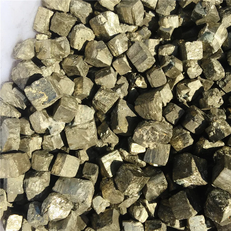 

Rare Natural cube chalcopyrite Quartz Crystal Rough Specimen natural stones and minerals 100g