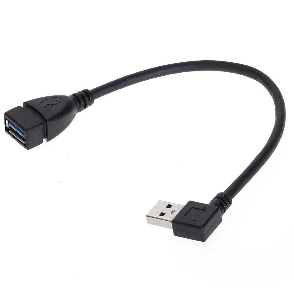 Удлинитель кабеля USB 3 0 штекер гнездо 90 углов вверх вниз правый левый шнур|3.0 cable|male