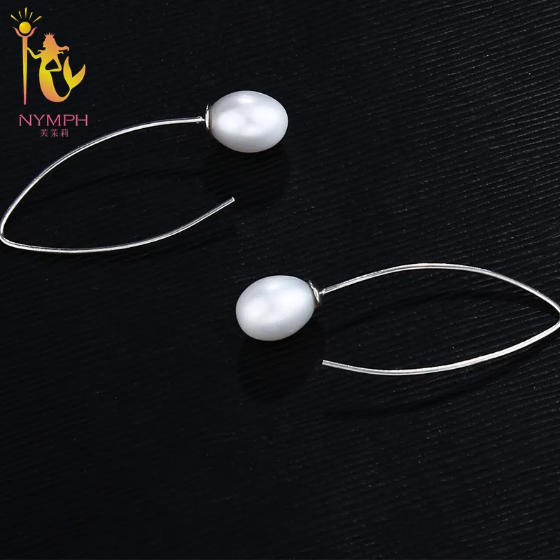 Серьги [NYMPH] из натурального жемчуга ювелирные изделия стерлингового серебра 925