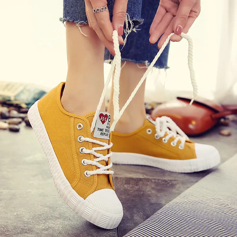 

Кроссовки женские на шнуровке, легкие дышащие холщовые кроссовки на плоской подошве, повседневные, осень 2019