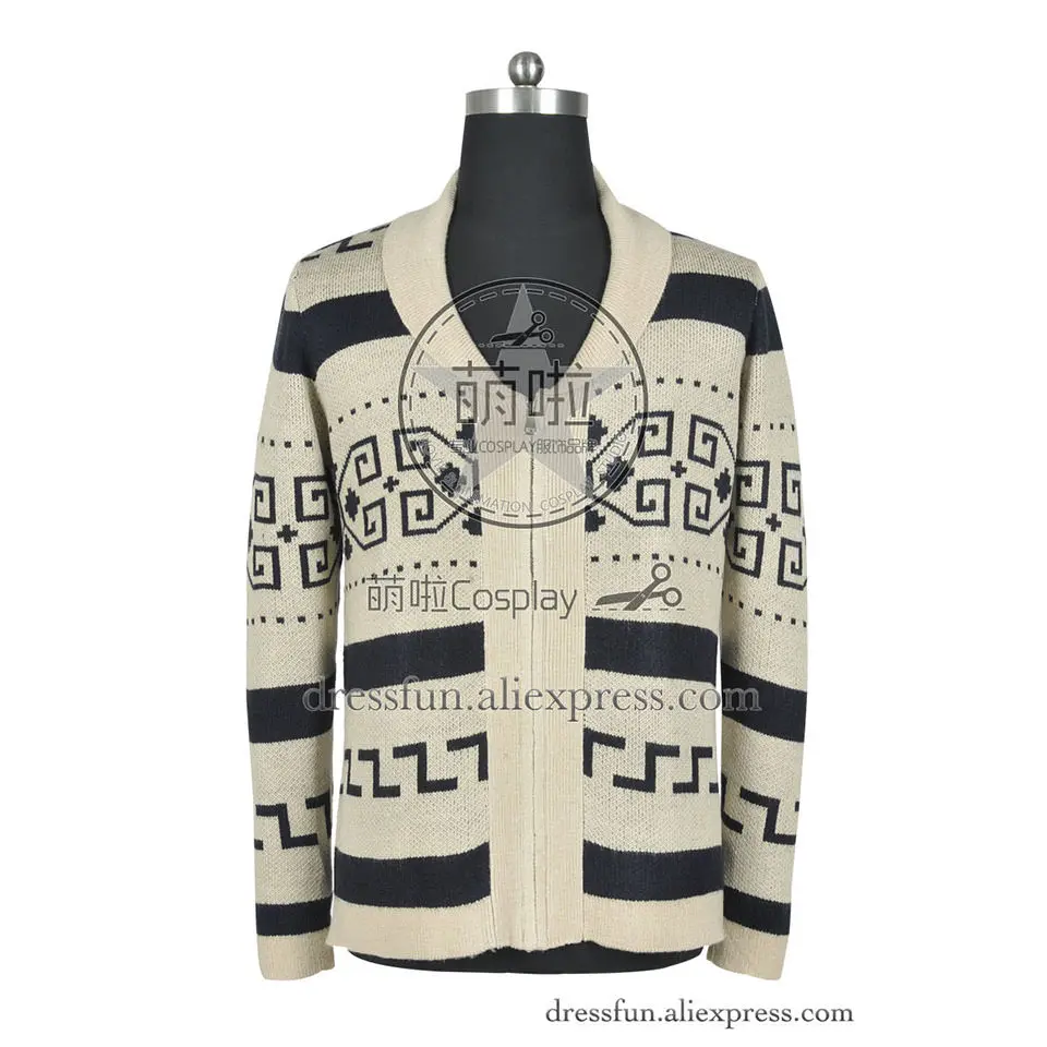 Большой Lebowski Косплей Костюм Джеффа мосты куртка пальто Костюмы Униформа костюм