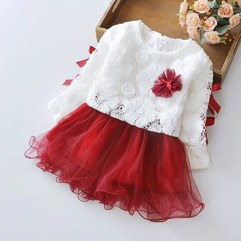 

Spring fall baby girl cloth dress costume for infant girl baby's clothing Christmas birthday party princess tutu dresses dress