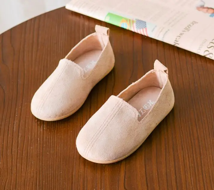 Осень 2018 детская однотонная обувь для малышей повседневная с мягкой подошвой