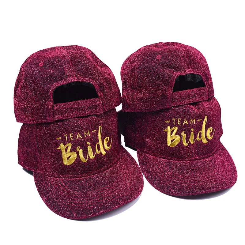 Новый стиль блестящая невеста команда Дальнобойщик шляпы девичник вечеринка