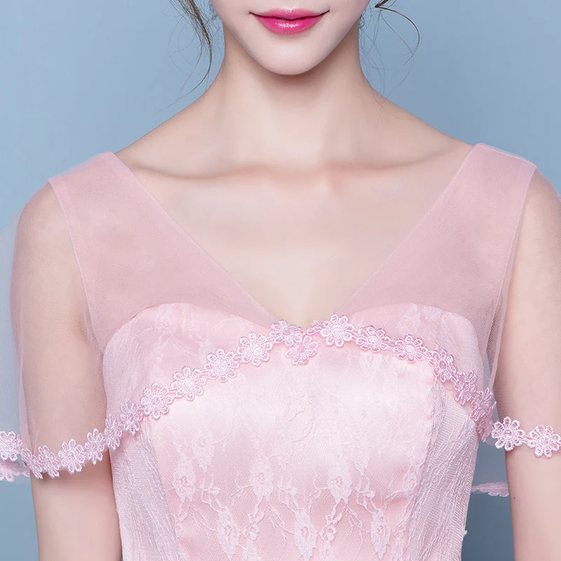 Платье женское кружевное с V-образным вырезом и коротким рукавом | Свадьбы