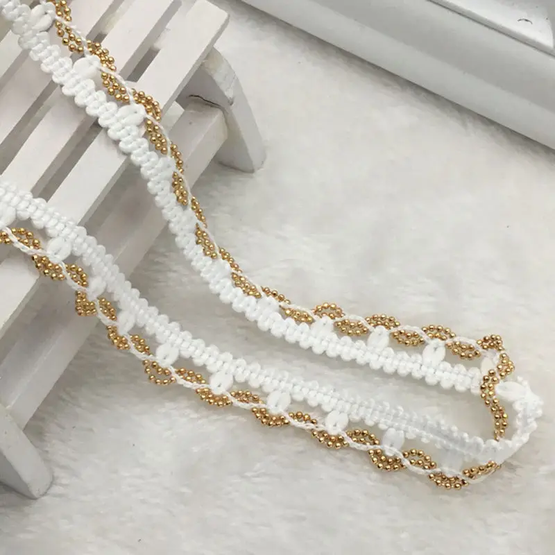 1yards/lot 1.4cm Wide Chain Lace ribbons Handmade Diy sewing Garment Accessory Material Hat Box Coating Edge Wave Ribbon Trim | Дом и сад
