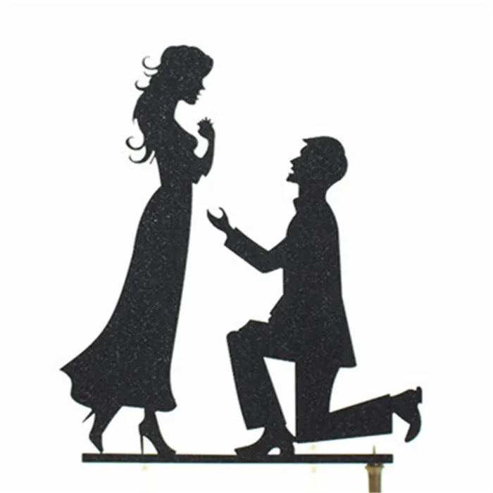 H95 Cake Topper Топпер для торта жениха и невесты свадебные украшения Mr Mrs Топпер для торта Золотой Топпер для кекса вечерние сувениры Топпер для свадебного торта - Color: H95 Cake Topper