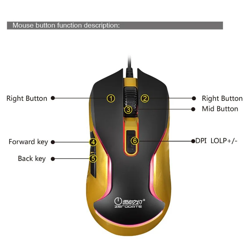 Проводная USB игровая мышь клавиатура набор подвеска механическая на ощупь мышка