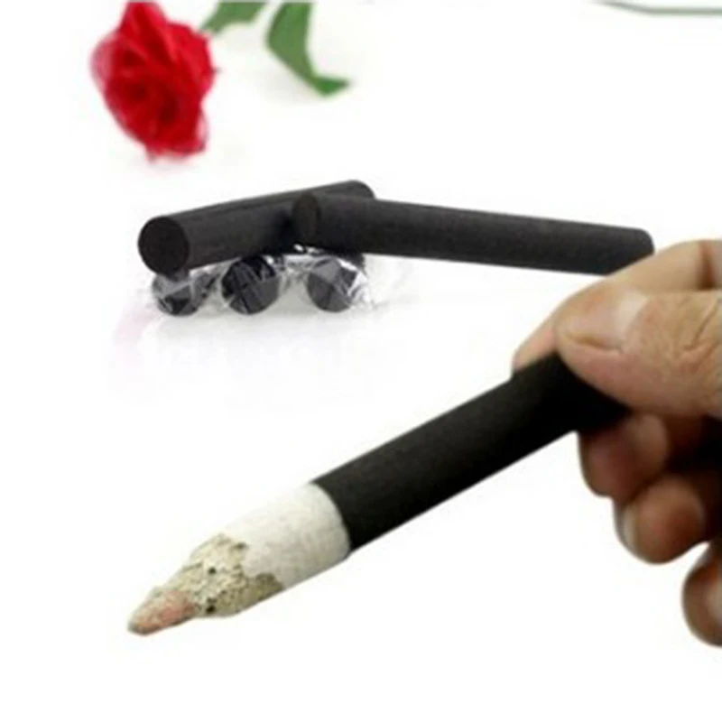 

10Pcs Smokeless Moxa Rolls Chinese Traditional Roller Stick Black Roller Burner Moxibustion Acupuncture Massage 14*110mm