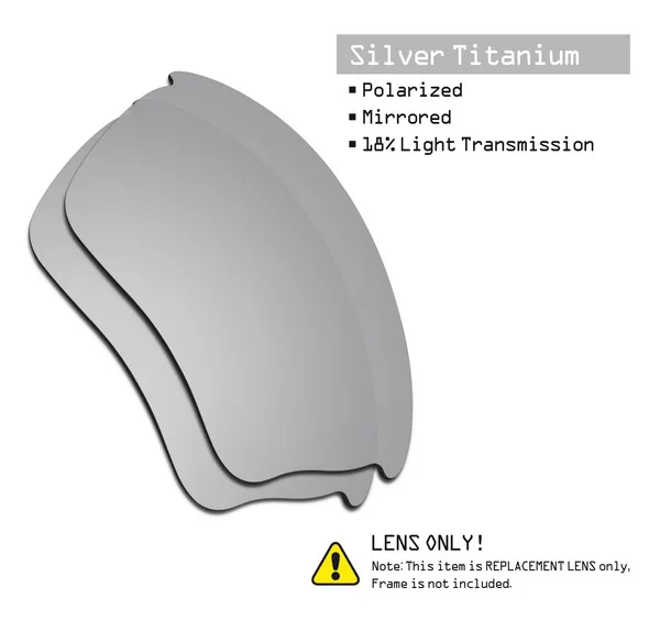 Silver Titanium SmartVLT поляризованные Сменные линзы для солнцезащитных очков Oakley Half Jacket XLJ-несколько вариантов - Цвет линз: Silver Titanium