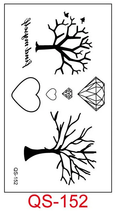 Waterproof Temporary Tattoo Stickers tree branch fake Tatto Geometric animal Flash Tatoo Hand Back Foot for Girl Women Men | Красота и