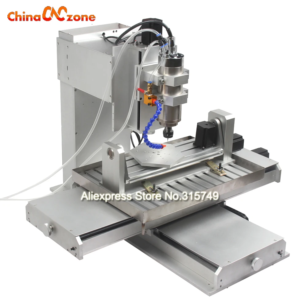 Для металла CNC 6040 5 осевой фрезерный станок с ЧПУ гравировальный 2 кВт