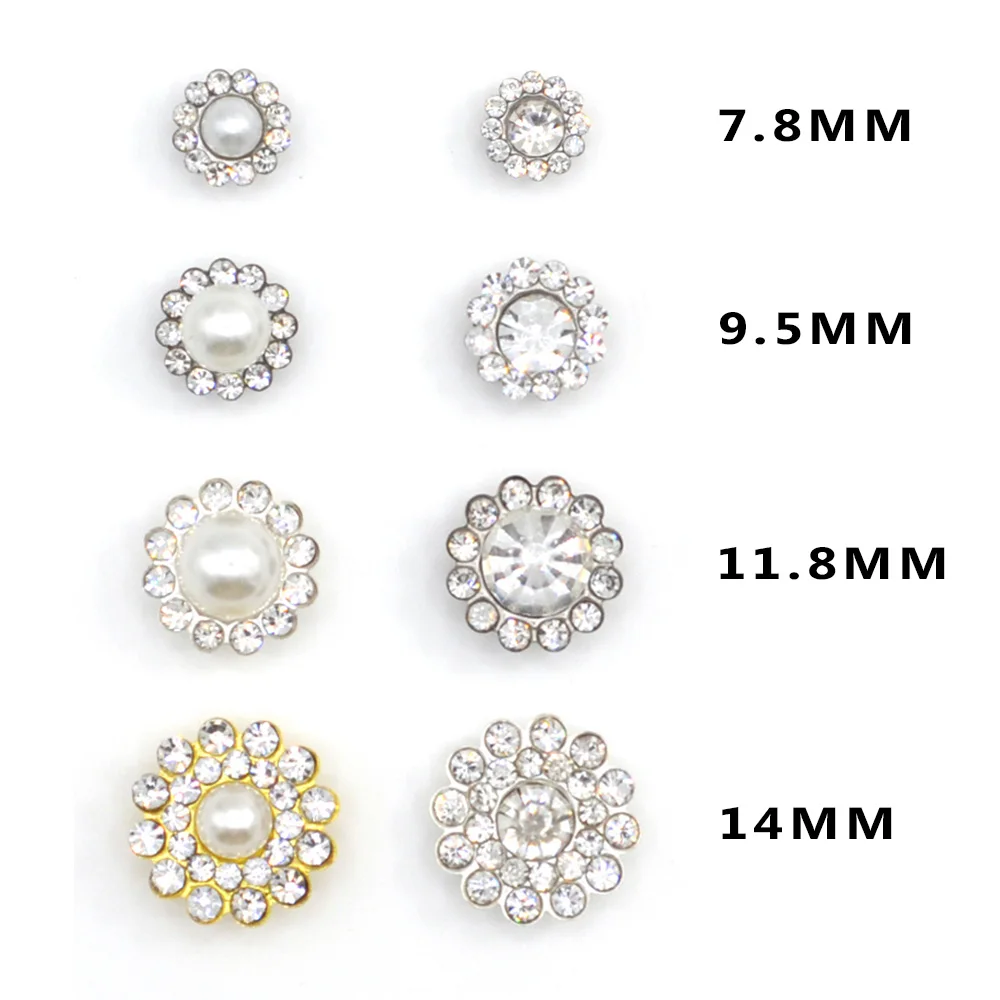 Хрустальные цветные круглые Цветочные Стразы, жемчужные стразы, камни для пришивания на одежду, плоские с оборота Стразы золотого и серебряного цвета, стразы для самостоятельного изготовления бусин