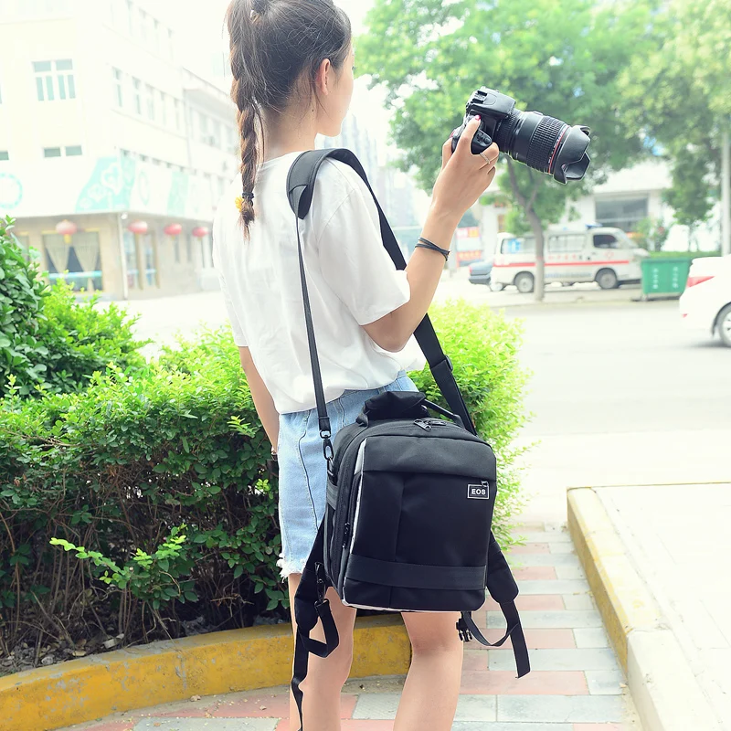 DSLR Камера Видео Мешок многофункциональный Цифровой Сумки Посыльного Плеча