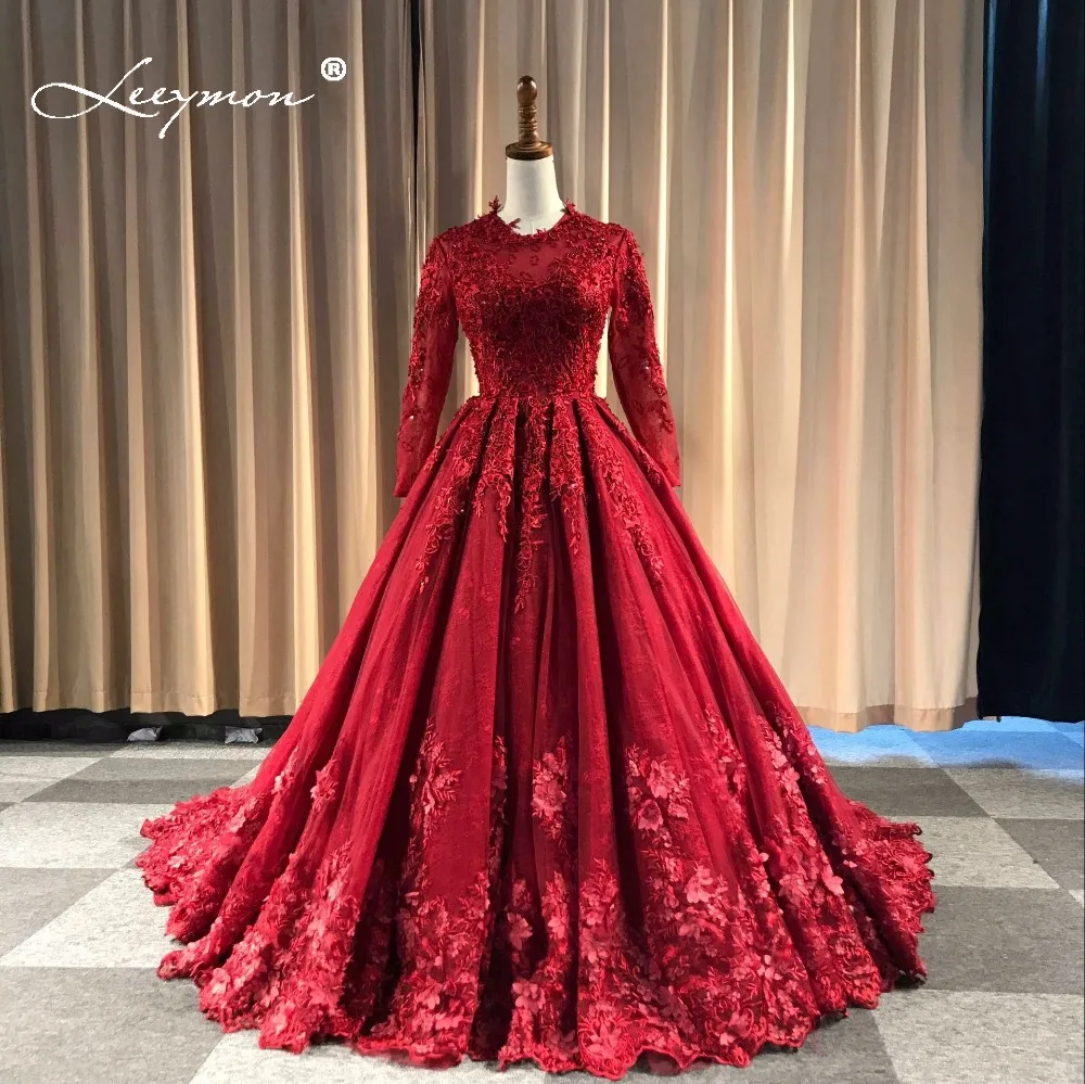 Leeymon на заказ кружева свадебные платья 2019 горячий бальное платье Sexy Vestido de Novia с