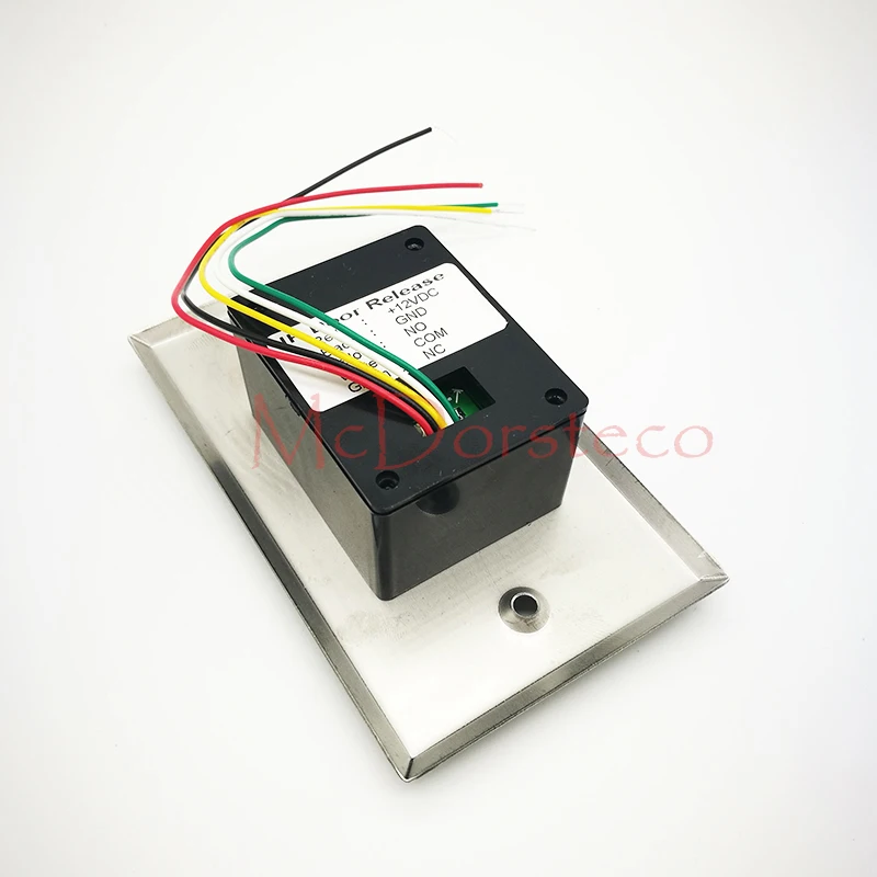 10 PCS No Touch Infrared Exit Button + Remote Control Metal Surface LED Indicator Switch for Access system |