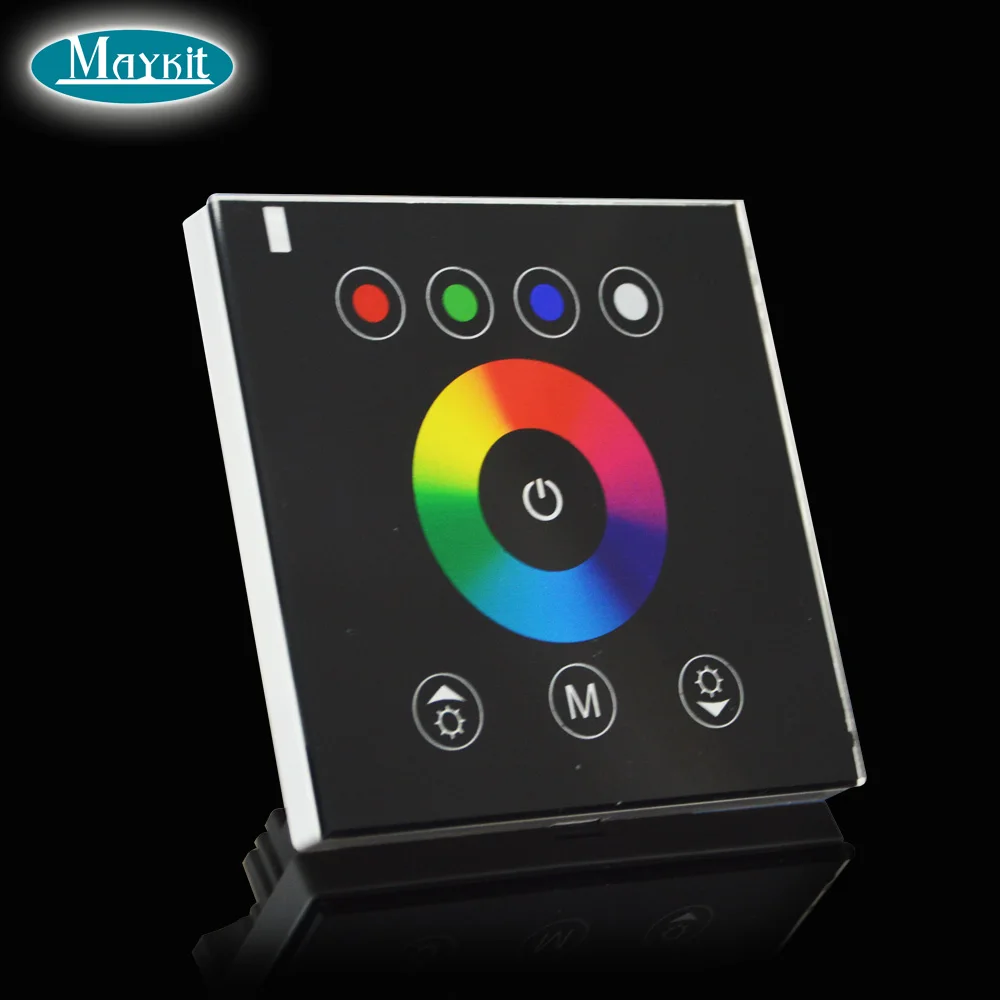 

Maykit LED Dimmer RGB LED Touch Panel Controller for DC12V DIY Home Strip Lighting Hotel Restaurants