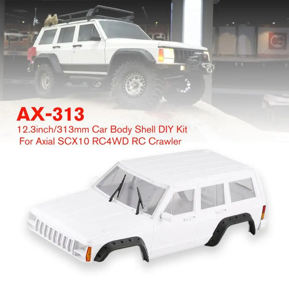 RCtown RC AX-313 12,3 дюймов/313 мм Корпус кузова автомобиля для 1/10 RC грузовик гусеничный осевой SCX10 и SCX10 II 90046 90047 автомобилей корпус