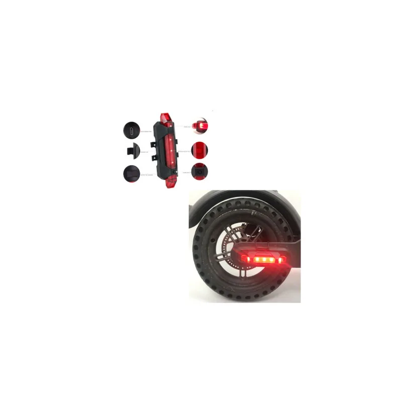 scooter light Электрический скутер, запчасти для ремонта, Запасные Винты для крыла, тормоза, ручка тормоза, дисковый тормоз для катания, запчасти для скутера xiaomi m365 - Цвет: scooter light