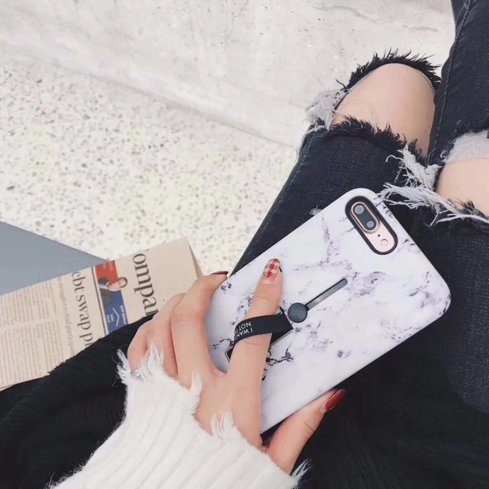 Модные яркие Мрамор чехол для телефона iphone X Case скрыть с держателем и подставкой 6